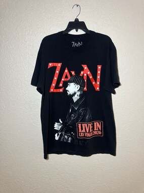 Zayn Live In Las Vegas 2026 Tour T-Shirt. Size Large
